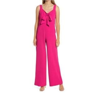 Julia Jordan Pink Bow Jumpsuit Size 16